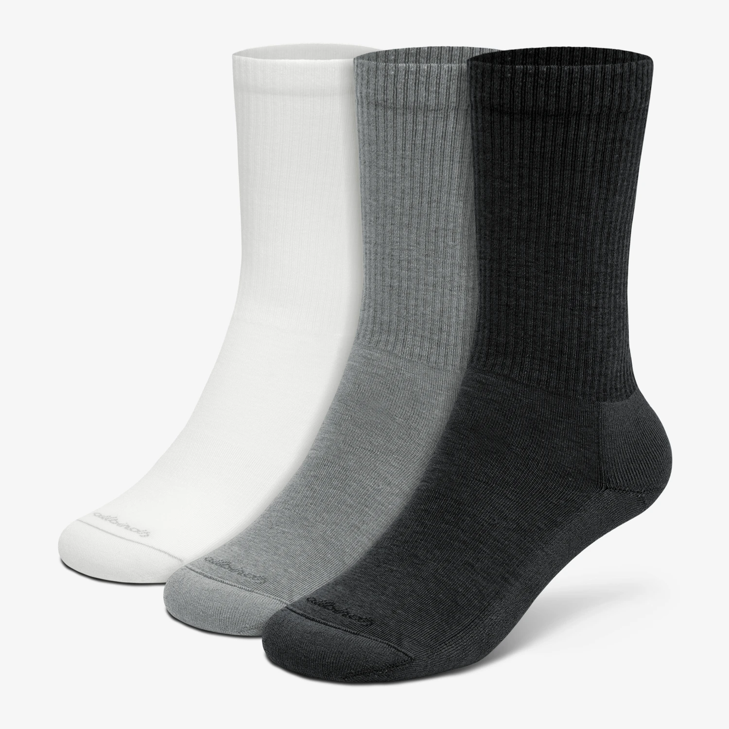 Allbirds Store 3 Anytime Crew Sock 3-Pack - Blizzard/Medium Grey/Natural Black