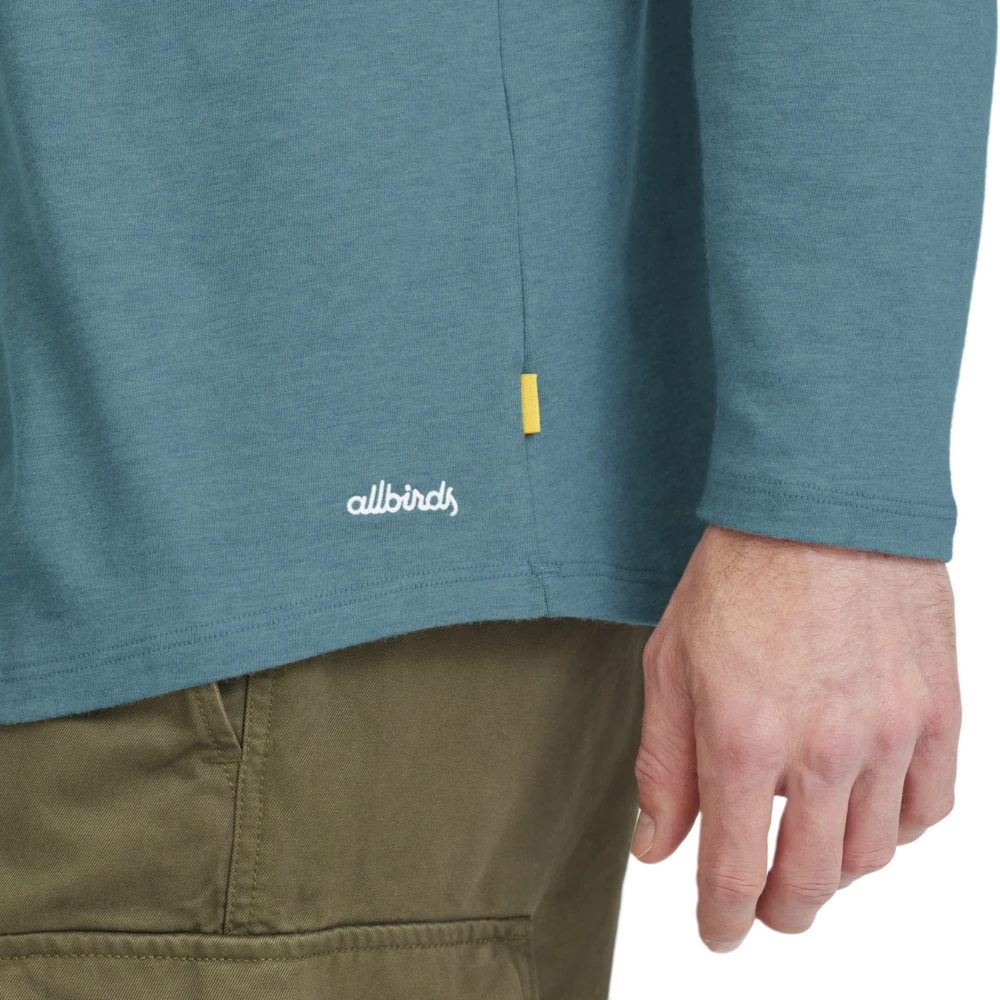 Men's Soft Merino Long Sleeve Tee - Chasm Teal - Image 4