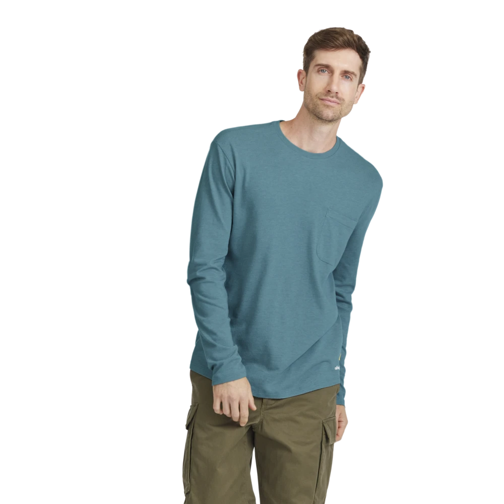 Allbirds Store 3 Men's Soft Merino Long Sleeve Tee - Chasm Teal
