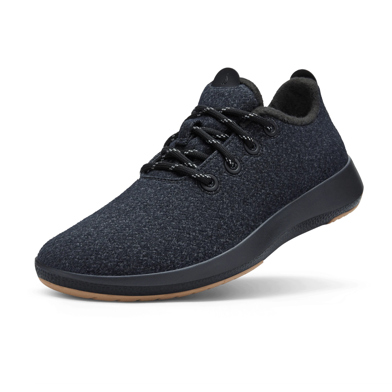 Women's Wool Runner Mizzles - Natural Black (Rugged Khaki Sole)