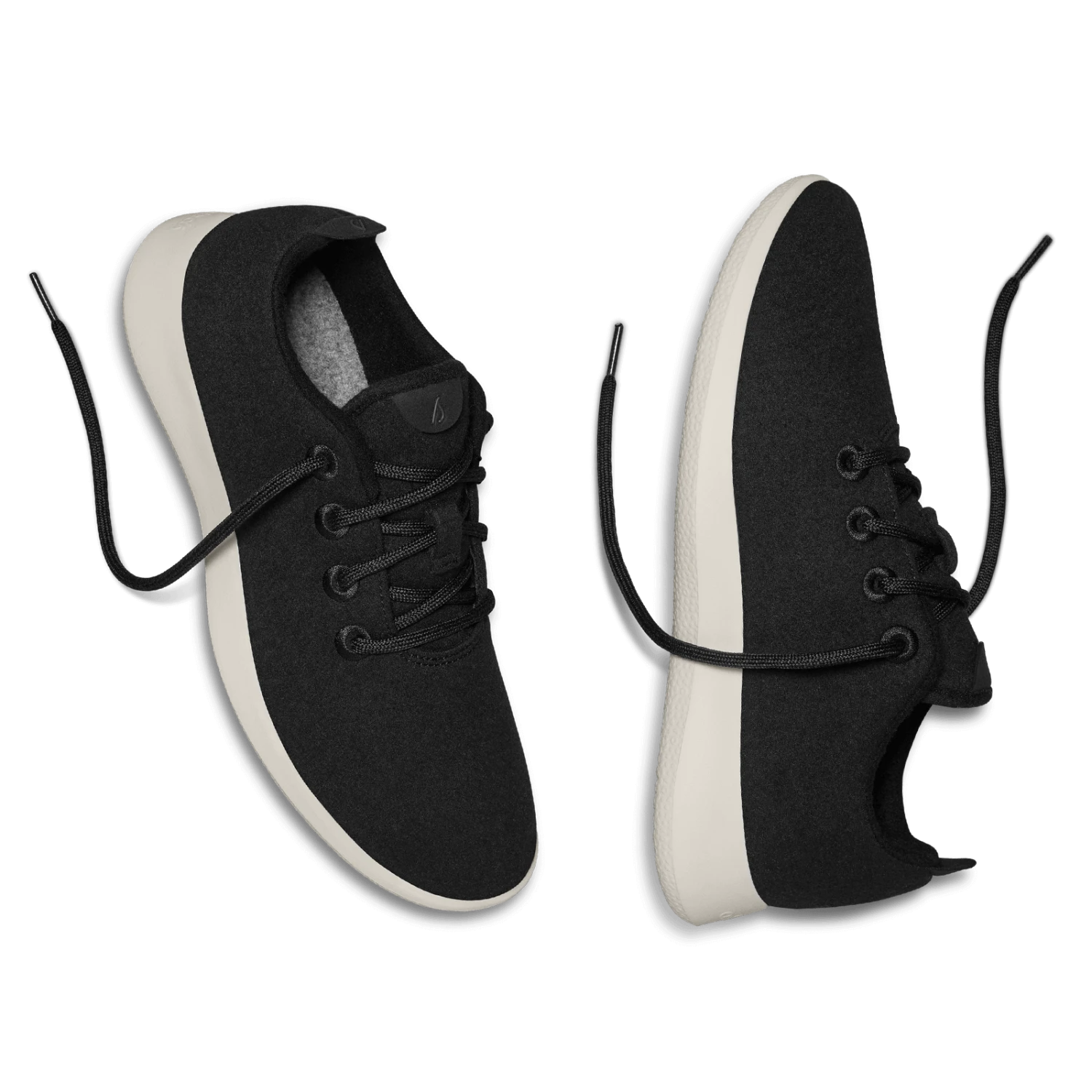 Women's Wool Runners - True Black (Cream Sole) 7 Women's Wool Runners - True Black (Cream Sole) - Image 7